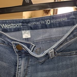 Westport Signature Fit Boyfriend stretch jeans size 10
